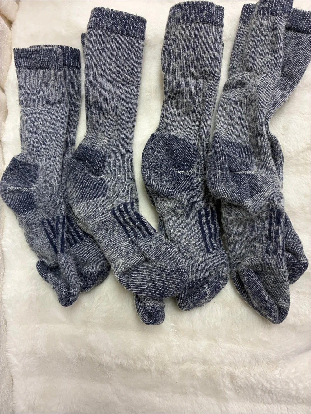 Avalanche Heathered Navy Crew Socks - Pack of 4